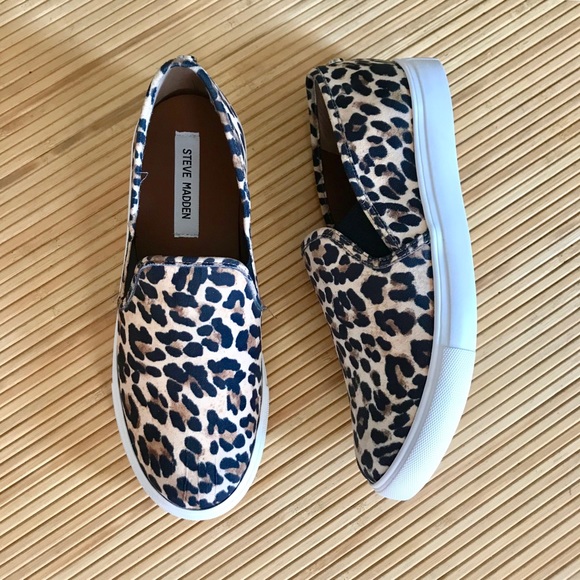 Steve Madden Shoes - Steve Madden Leopard Slip On Sneakers